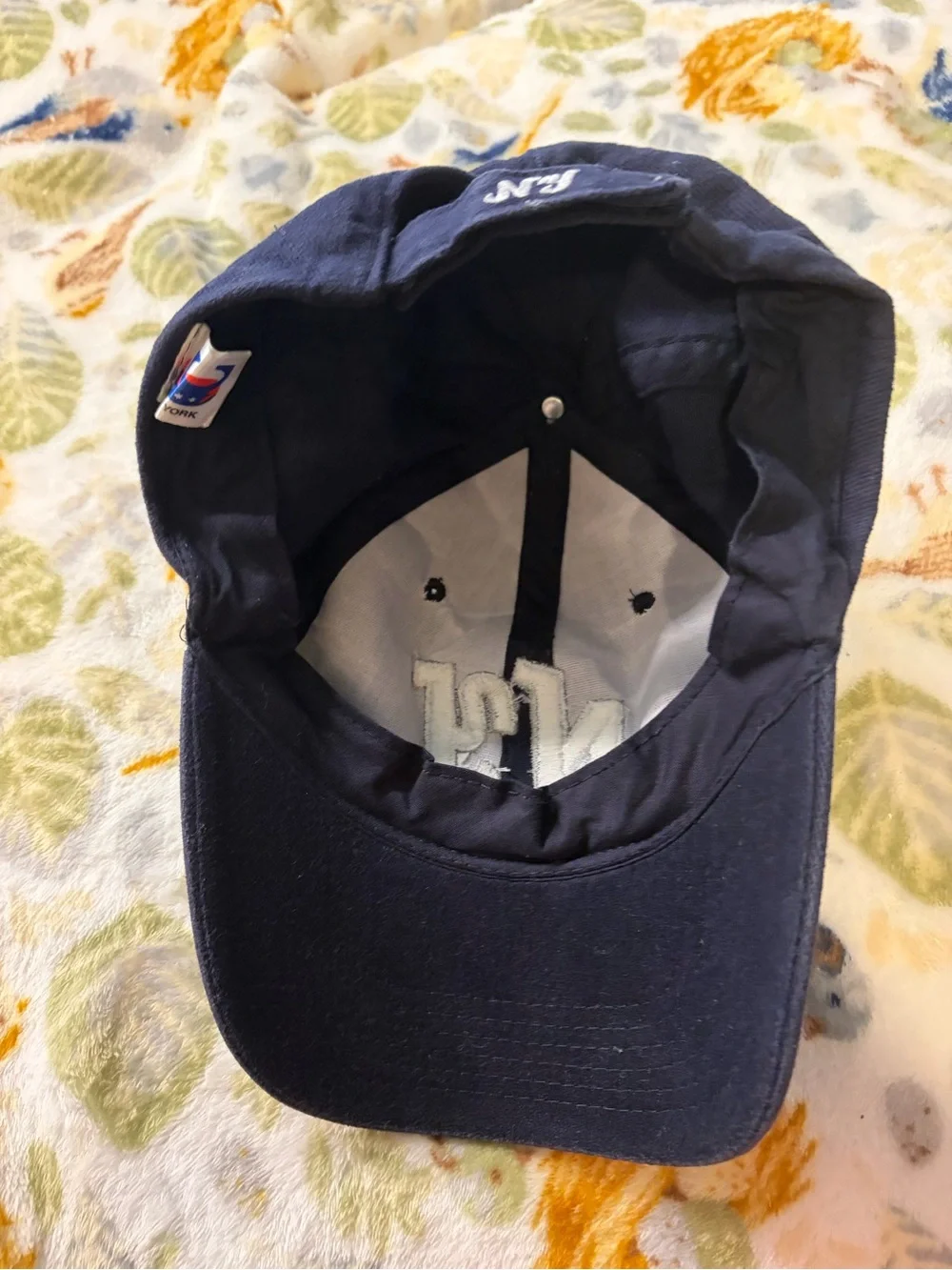 Navy Baseball Cap with White NY Logo